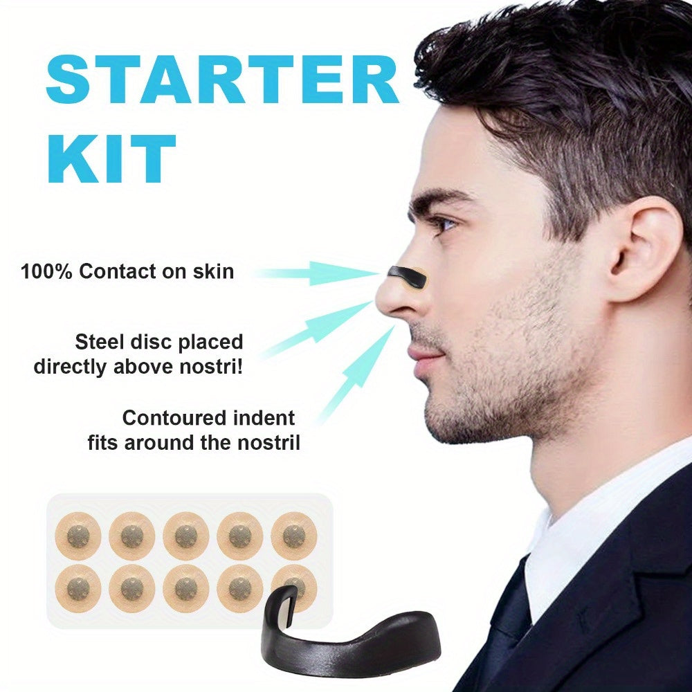 4-Clip Magnetic Nasal Dilator Set - Nasal Breathing Expansion Kit with Strong Adhesion.