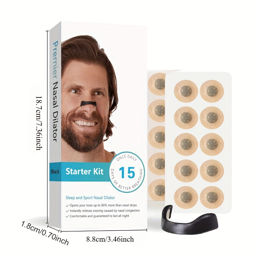 4-Clip Magnetic Nasal Dilator Set - Nasal Breathing Expansion Kit with Strong Adhesion.